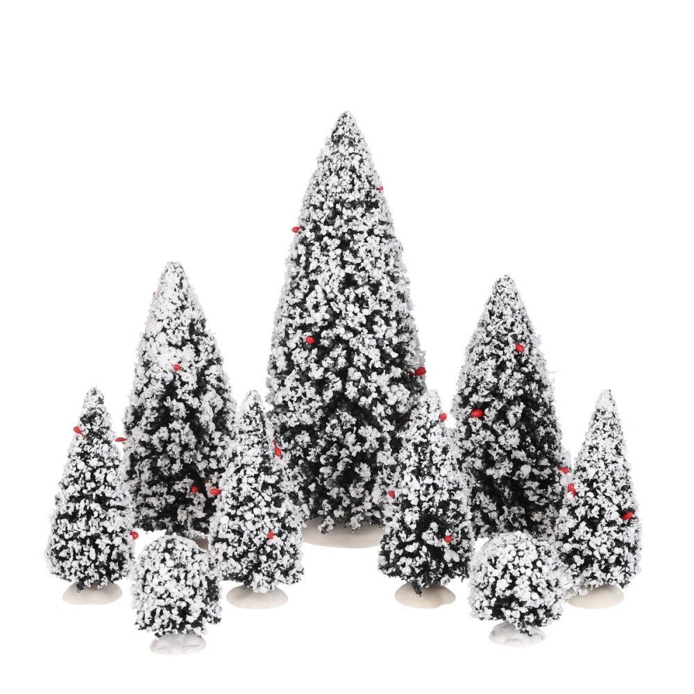 Luville - Evergreen Tree Assorted - Set van 9 - - Kunststof - 8711473769180