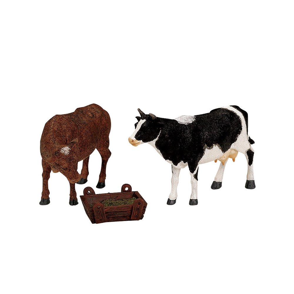 Lemax - Feeding Cow And Bull - Set van 3  -   - Polyresin -  0728162125125