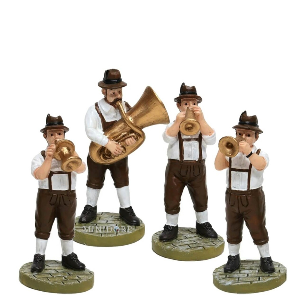 Floraville - Musicians in Lederhosen - Set van 4
