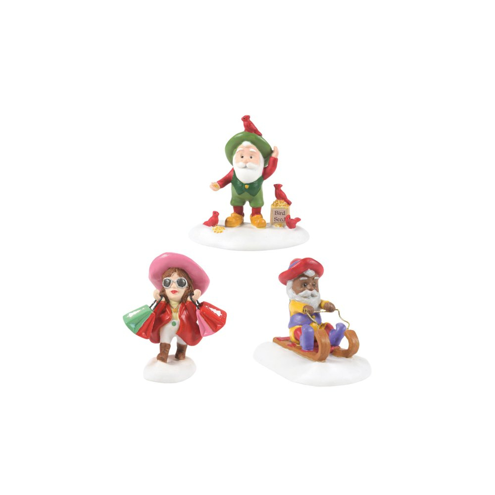 Department 56 - Friends and Neighbors - Set van 3 - Nu Voorverkoop - - Porselein -