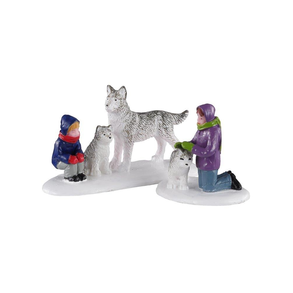 Lemax - Future Sled Dogs - Set van 2 -   - Polyresin -  0728162029416