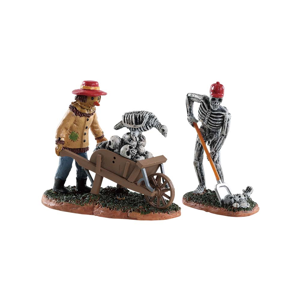 Spooky Town - Ghoulish Gardener - Set van 2 - - Polyresin - 0728162825735