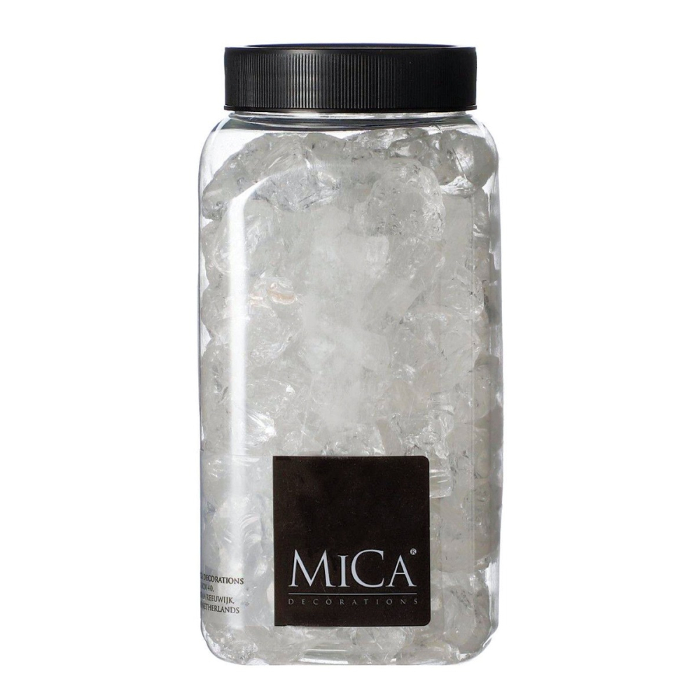 Glas Brokken Groot Transparant 650ml - Mica Decorations - - Glas - 8712799454880