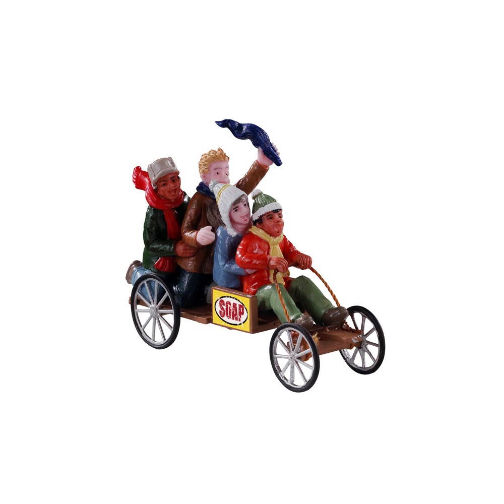 Lemax - Go-Cart Racers - - Polyresin - 0728162120311