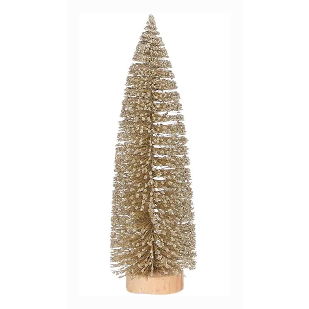 Goud Glitter Kerstboompje 15 cm - House of Seasons - - -