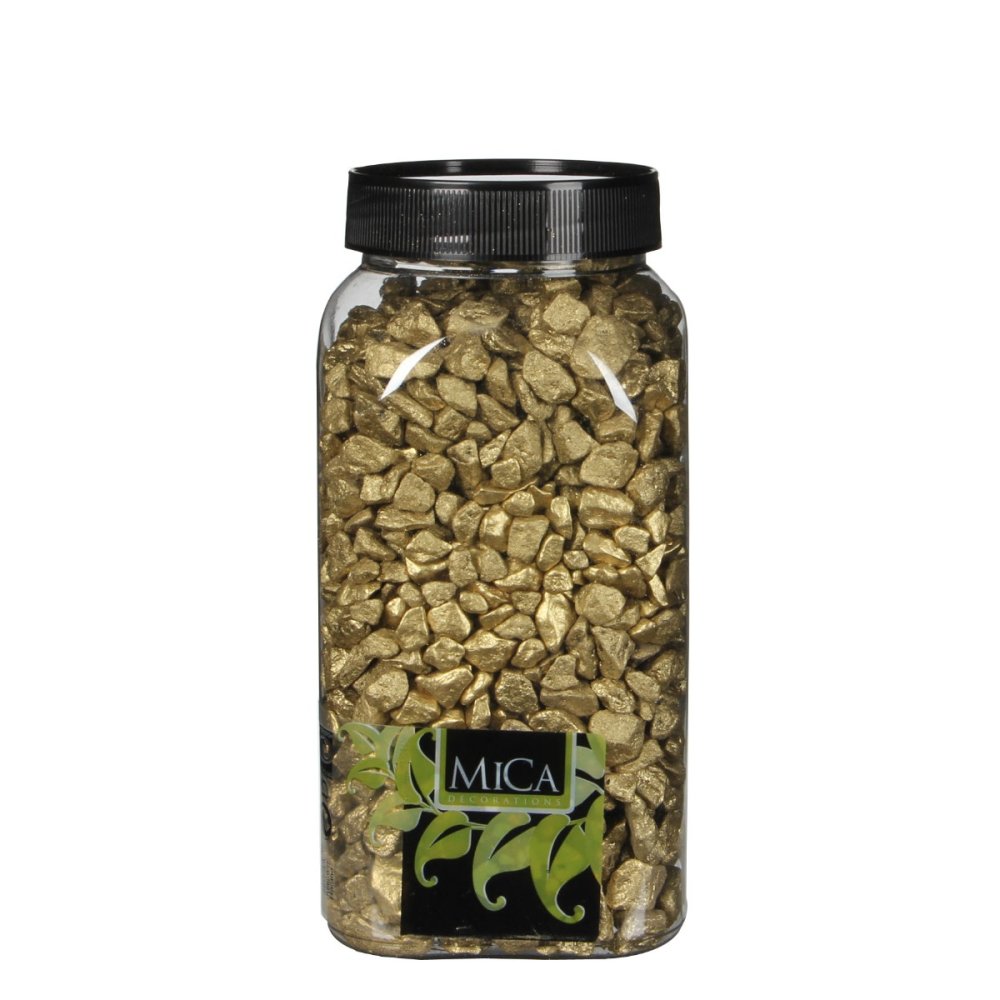 Gouden Decoratie Steentjes 650ml - Mica Decorations -   - Steen -  8717669880295