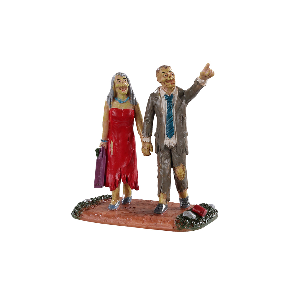 Spooky Town - Graveyard Partygoers - 40 - Polyresin - 0728162029638
