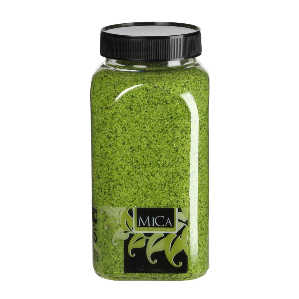 Groen Decoratie Zand 650ml - Mica Decorations - - Zand - 8711473463408