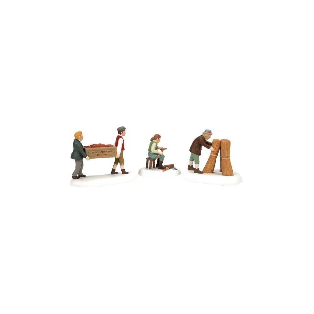 Department 56 - Harvesting Progress - Set van 3 - Nu Voorverkoop - - Porselein -