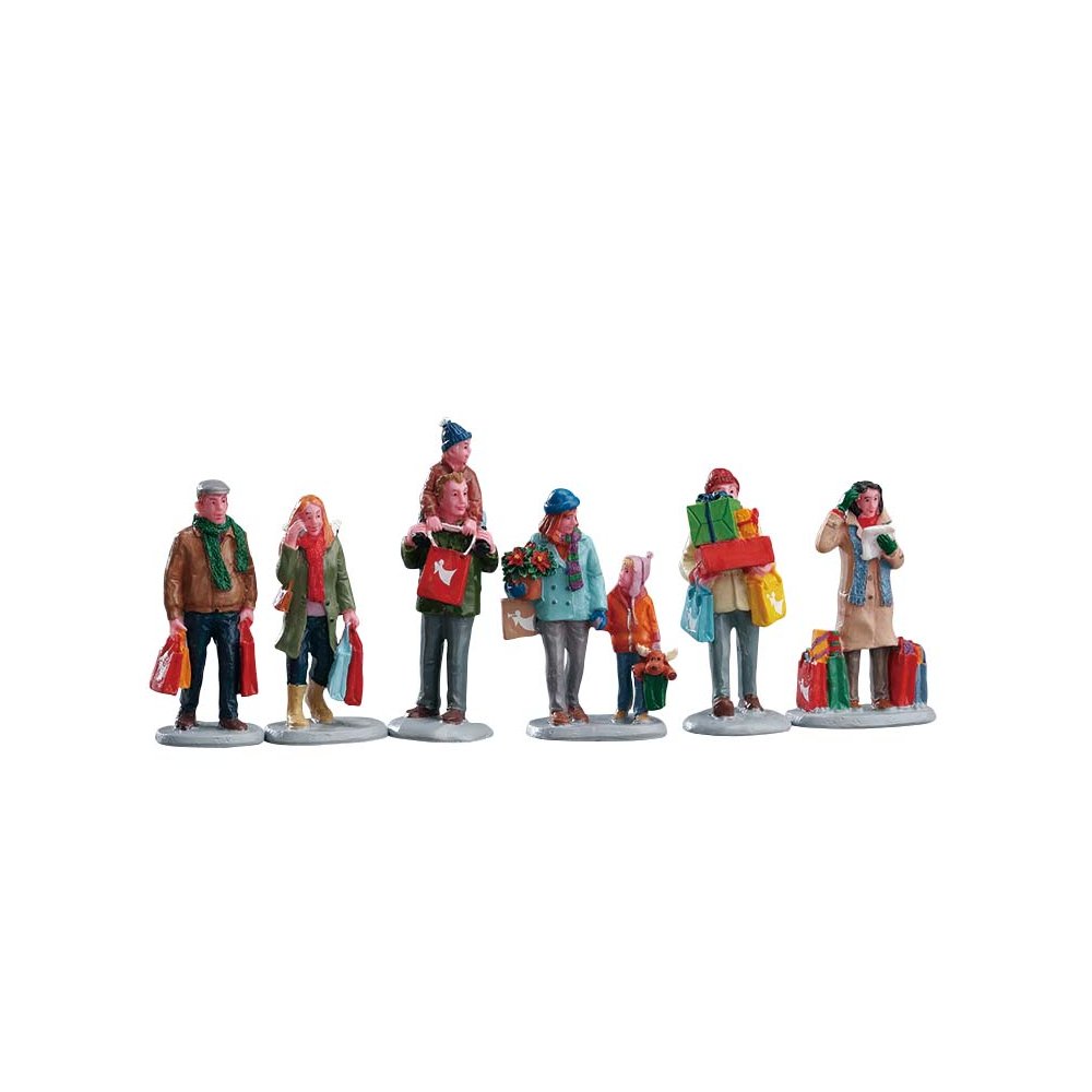 Lemax - Holiday Shoppers - Set van 6 -   - Polyresin -  0728162926838