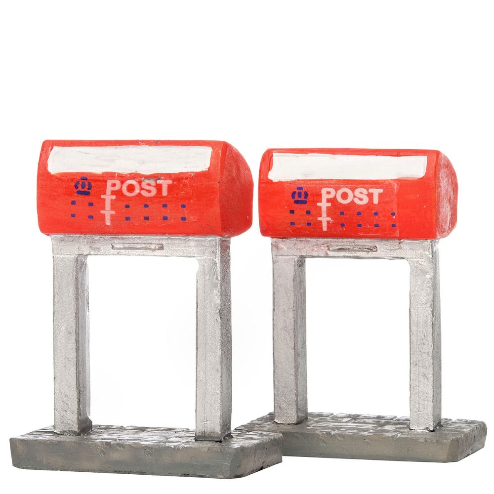 Hollandse Brievenbus PTT - Set van 2 - - Polyresin -