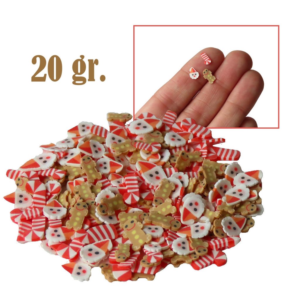 Kerst Strooisel - Peperkoekman Kerstman - - Polymeer klei -