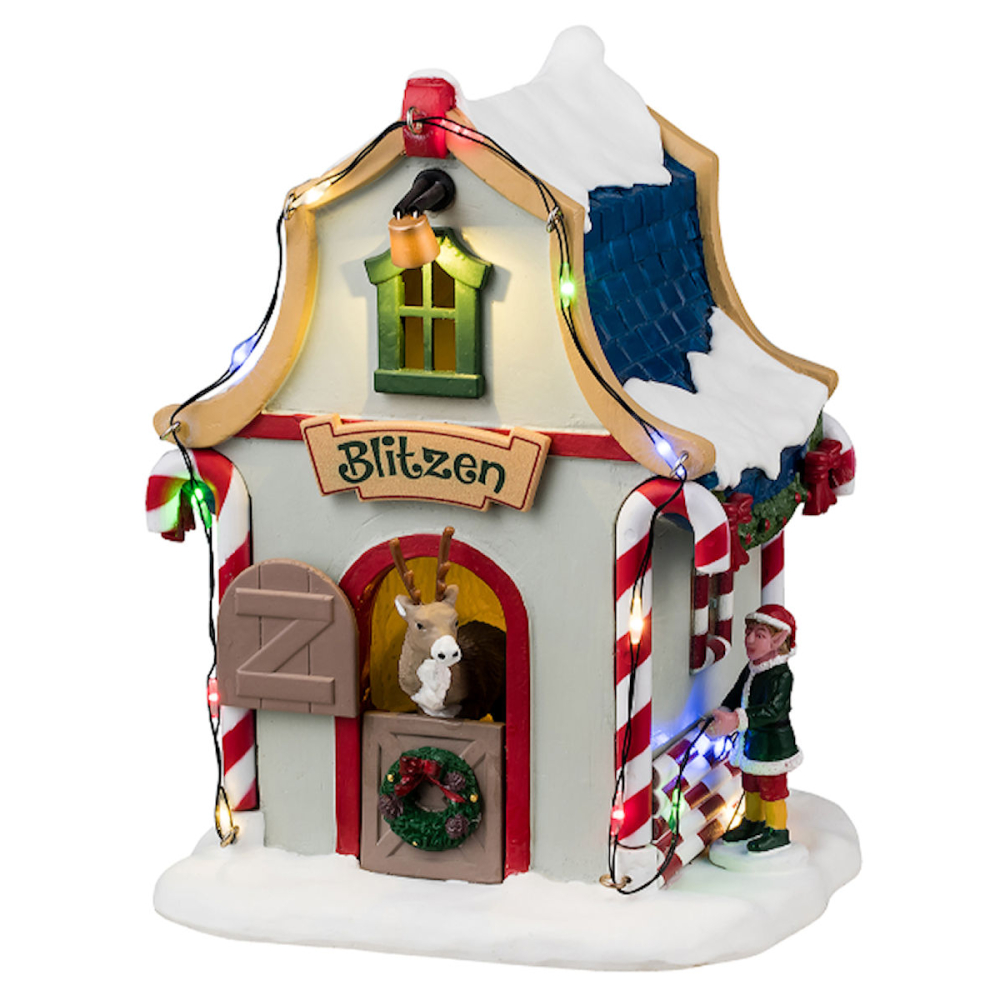Lemax - Blitzen's Den - - Resin - 0728162443342