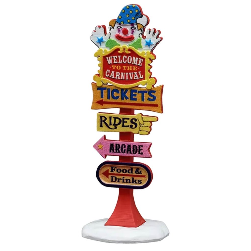 Lemax - Carnival Welcome Sign - Nu Voorverkoop - - Kunststof - 0728162544650