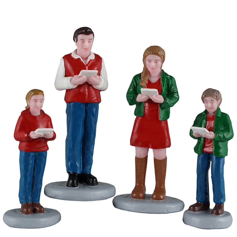 Lemax - Caroling Family - Set van 4