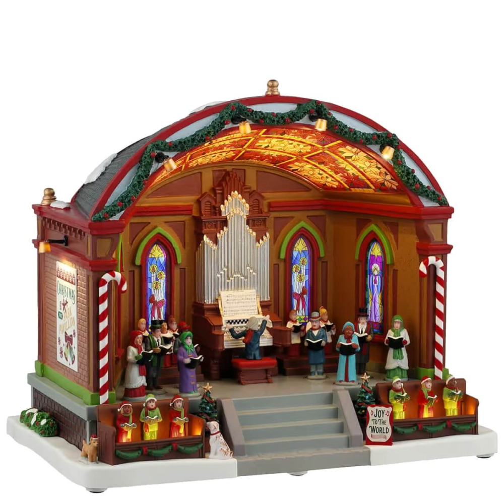 Lemax - Christmas at the Park Pavilion - Caddington Village - Met Beweging + Muziek