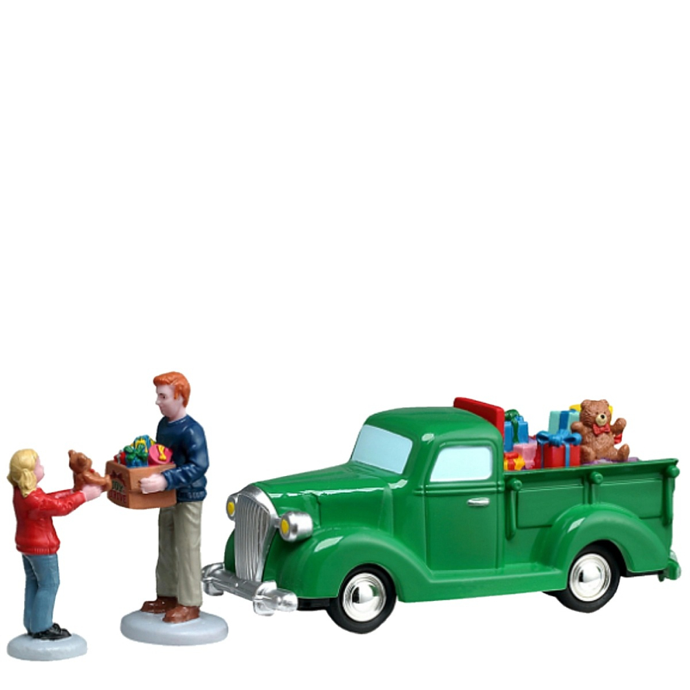 Lemax - Church Toy Drive - Set van 3