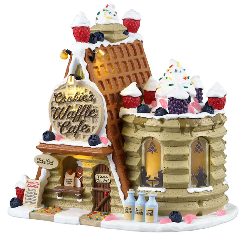 Lemax - Cookie's Waffle Café - - Resin - 0728162350947