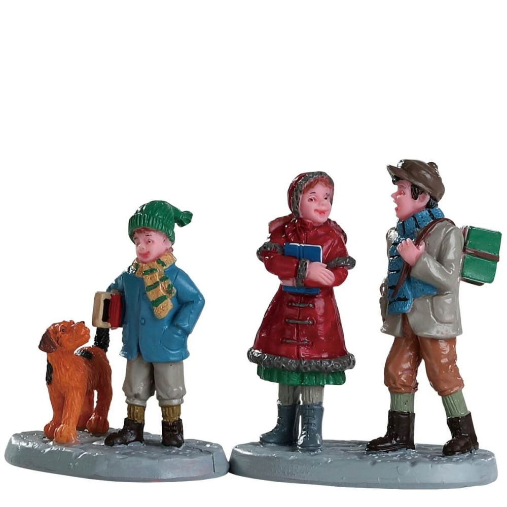 Lemax - Going to School - Set van 2 - Caddington Village