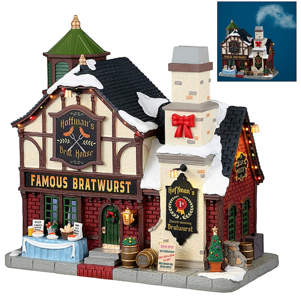 Lemax - Hoffman's Brat House - Met Rook - - Resin - 0728162350251