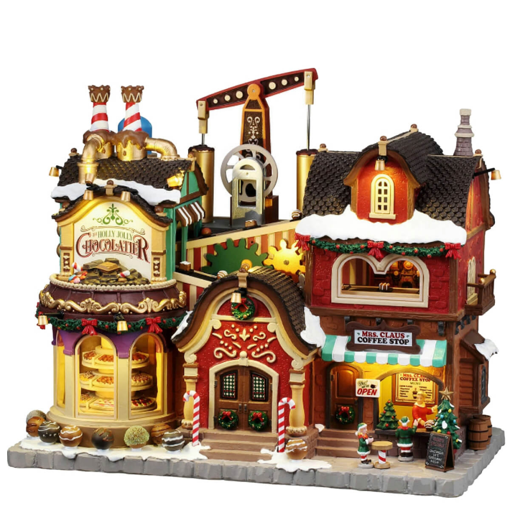 Lemax - Holly Jolly Chocolatier & Mrs. Claus Coffee Shop