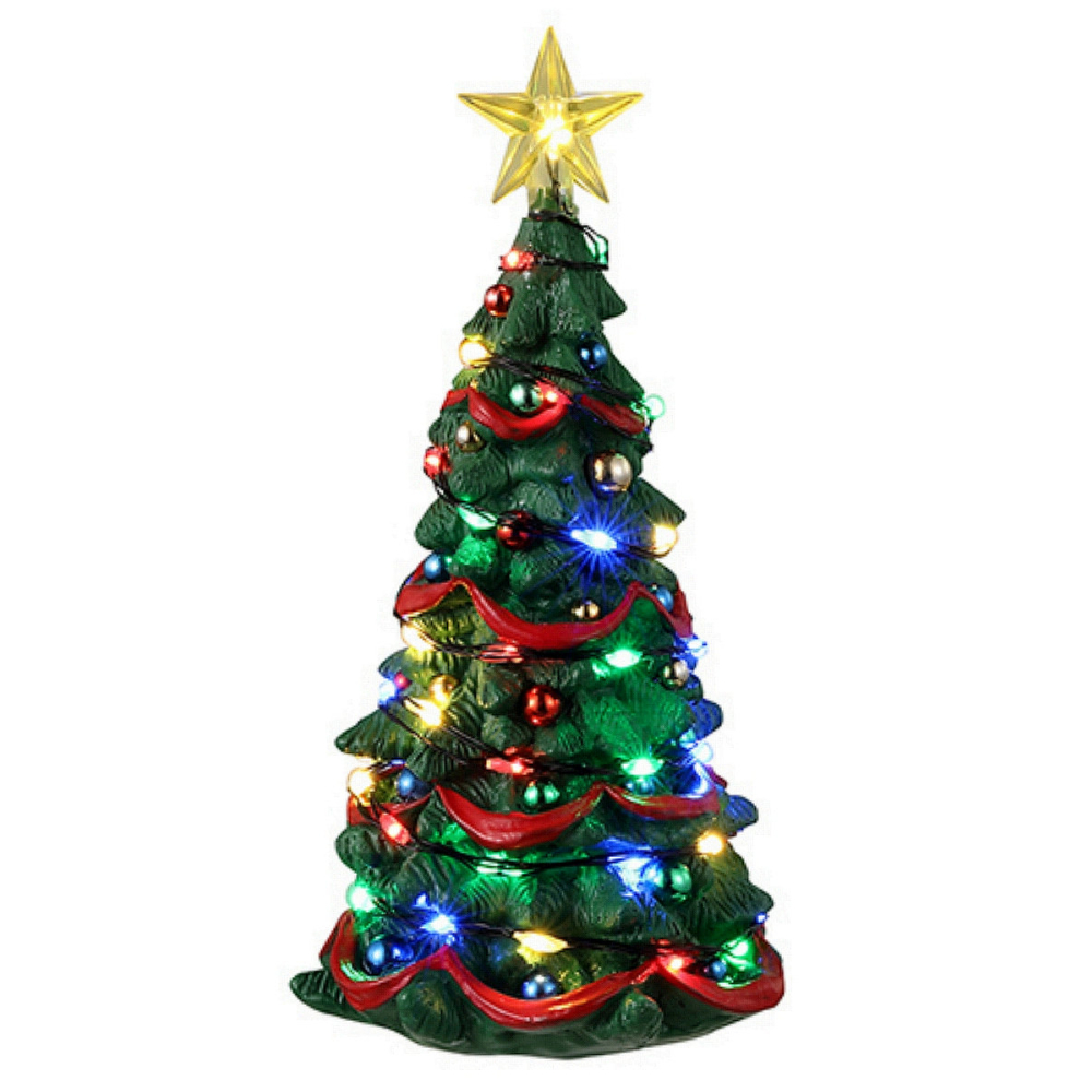 Lemax - Joyful Christmas Tree 12.5 cm - Met Licht - - Electronic Component - 0728162341013