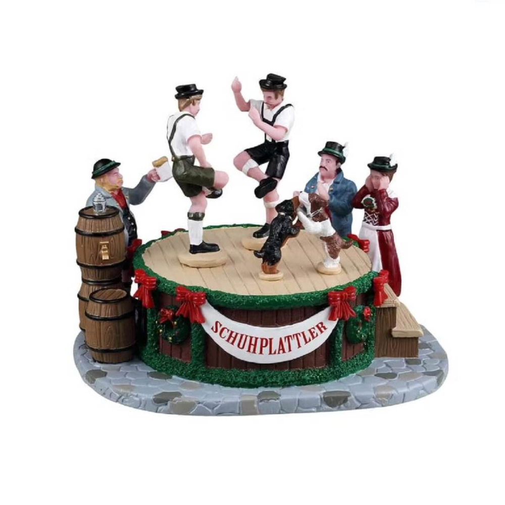 Lemax - Leapin' Lederhosen - Nu Voorverkoop - - Resin - 0728162537386