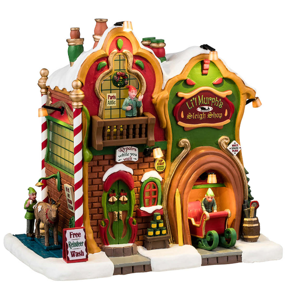 Lemax - Li'l Murph's Sleigh Shop - - Resin - 0728162452641