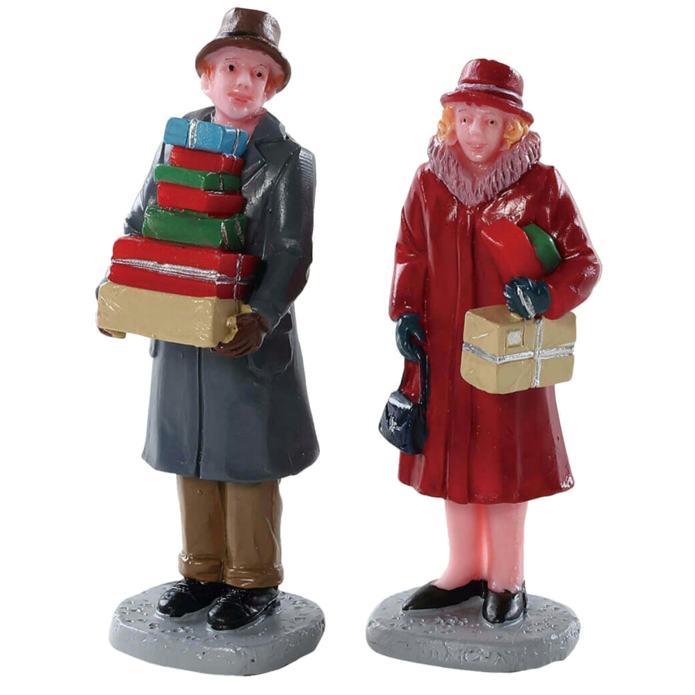 Lemax - Mailing Frenzy - Set van 2 - - Polyresin -