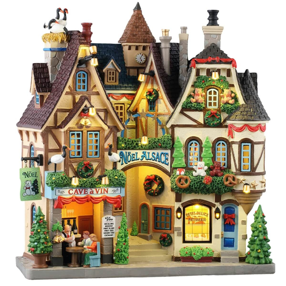 Lemax - Noel Alsace - Facade - Nu Voorverkoop - - Resin - 0728162553188
