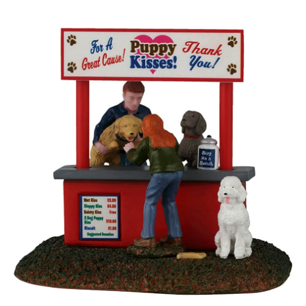 Lemax - Puppy Kissing Booth