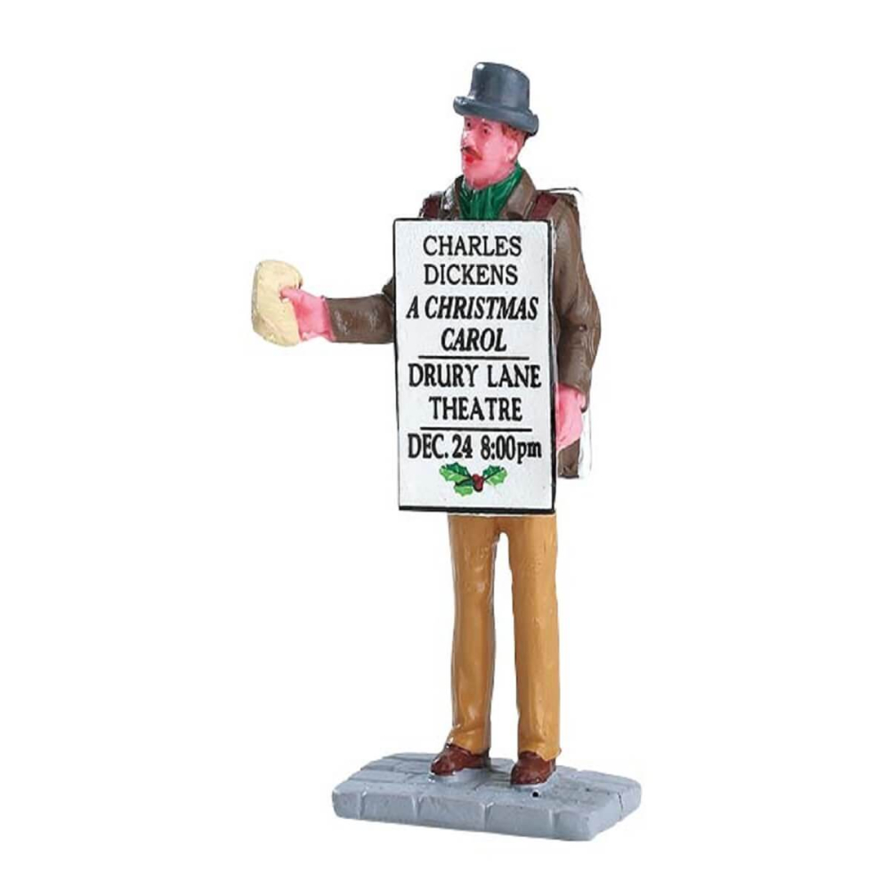 Lemax - Sandwich Board Man - Nu Voorverkoop - - Polyresin - 0728162422583