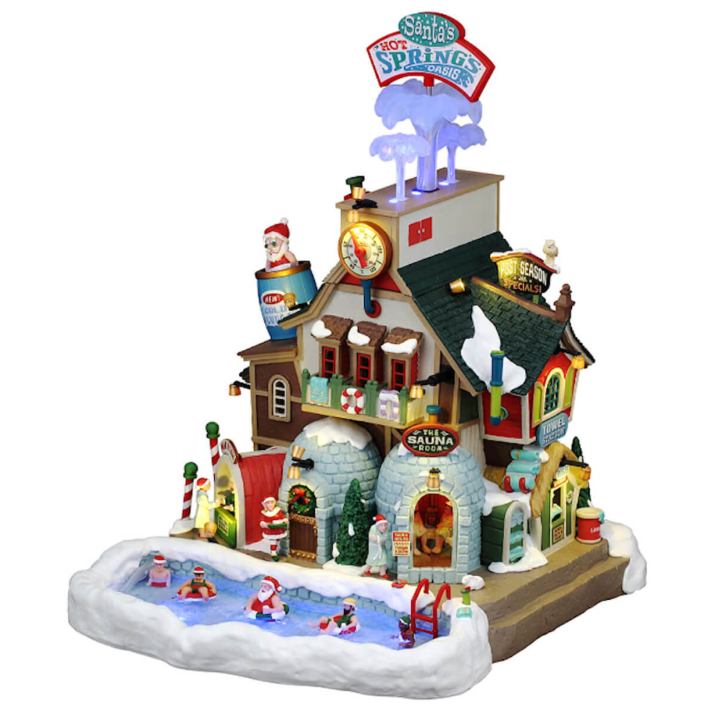 Lemax - Santa's Hot Springs Oasis