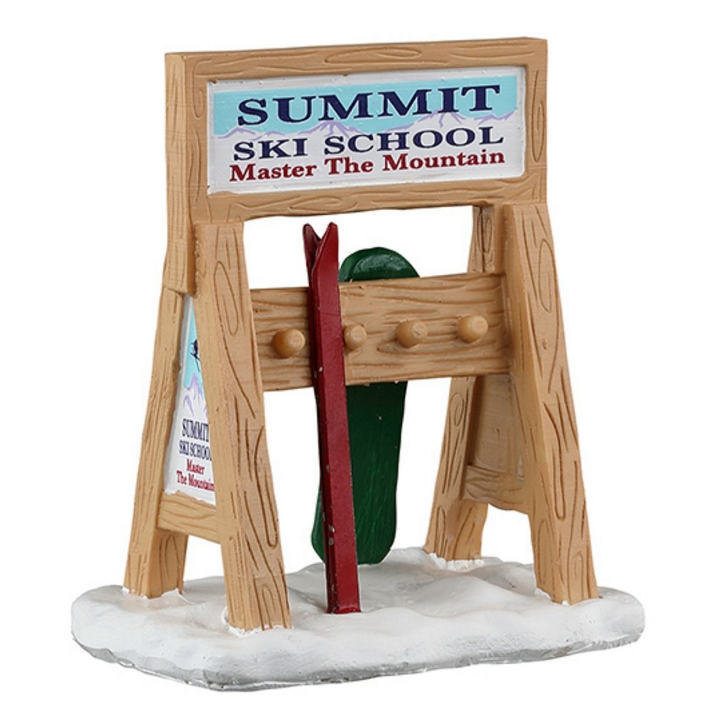 Lemax - Ski Rack Sign - Nu Voorverkoop - - Resin - 0728162340979