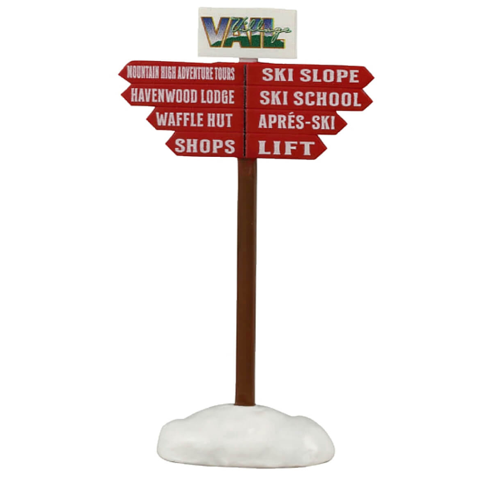 Lemax - Ski Slope Sign