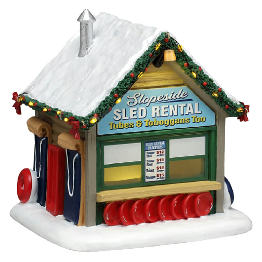Lemax - Slopeside Sled Rental