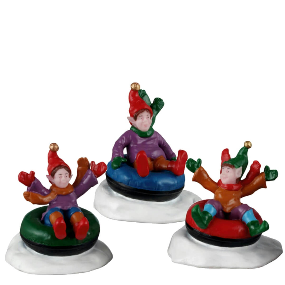 Lemax - Snow Tubers - Set van 3