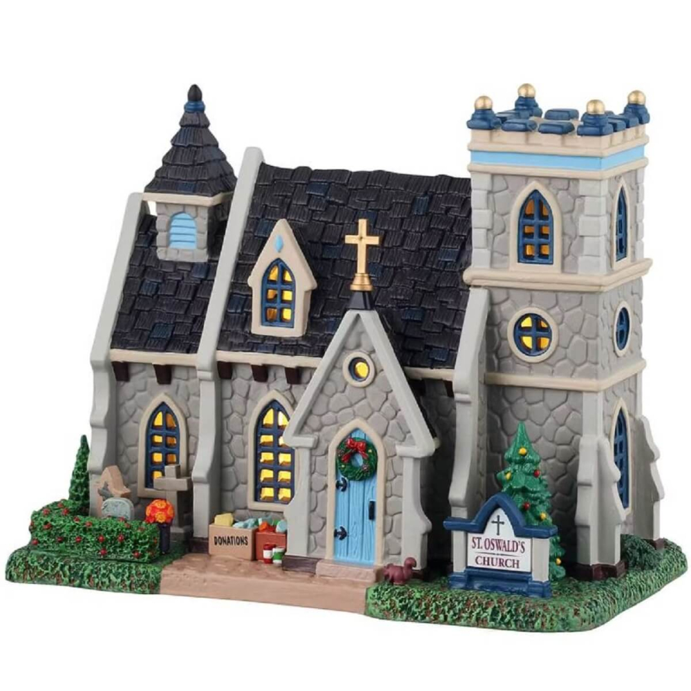 Lemax - St. Oswald's Church - Nu Voorverkoop -   - Porselein -  0728162553430