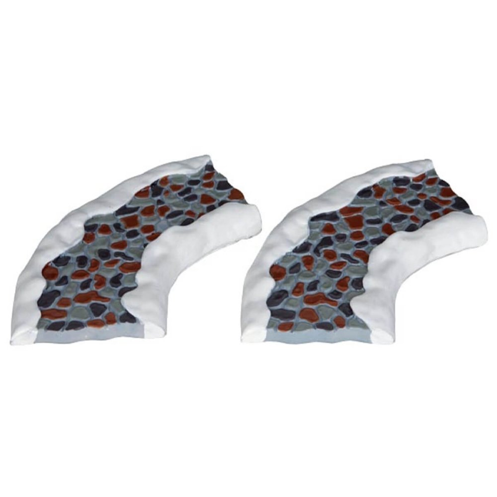Lemax - Stone Road - Curve - Set van 2 - Nu Voorverkoop - - Polyresin - 0728162346636