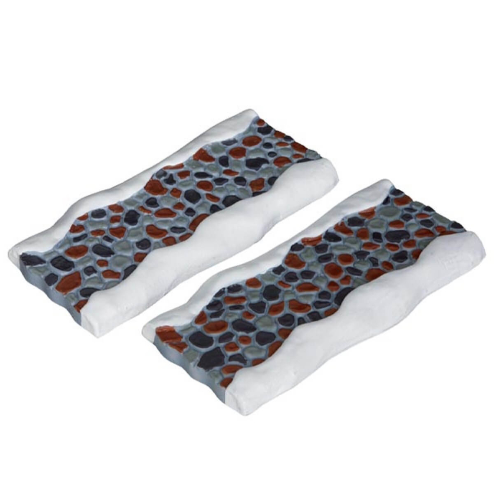 Lemax - Stone Road - Straight - Set van 2 - Nu Voorverkoop - - Polyresin - 0728162346445