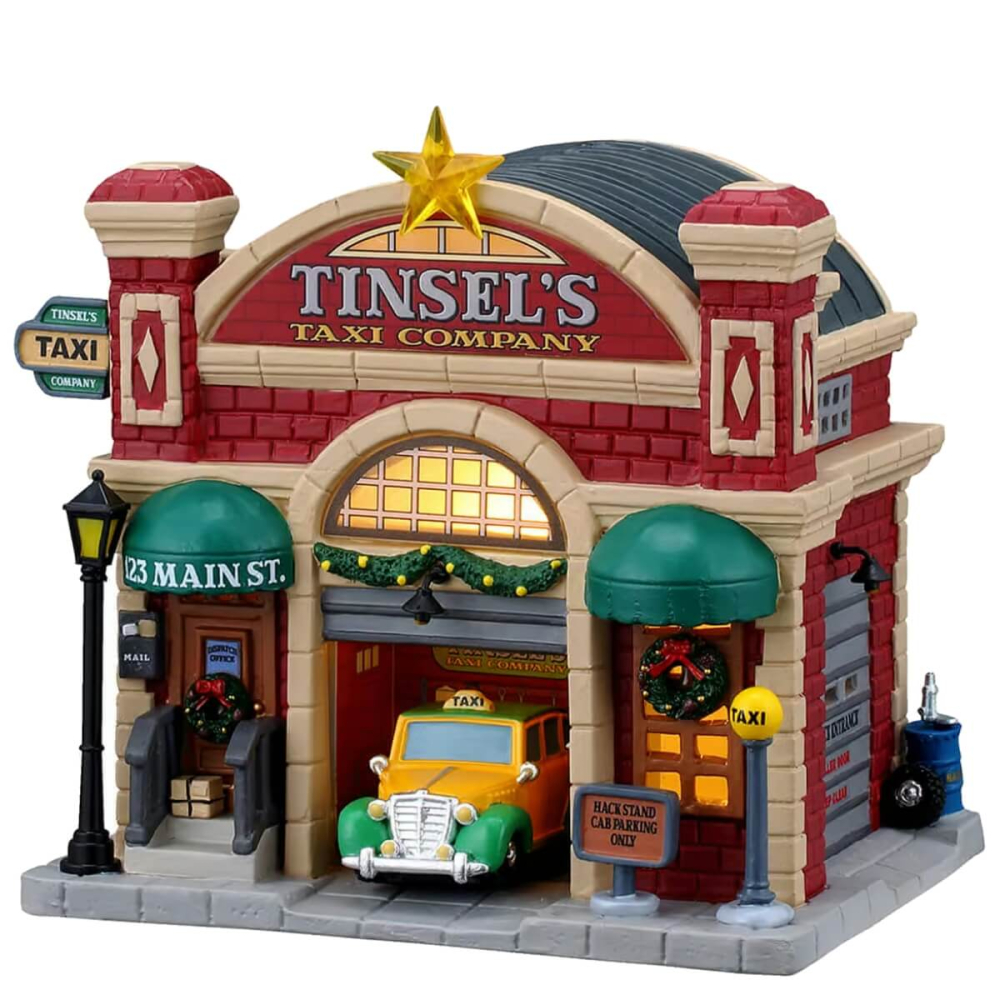 Lemax - Tinsel's Taxi Company