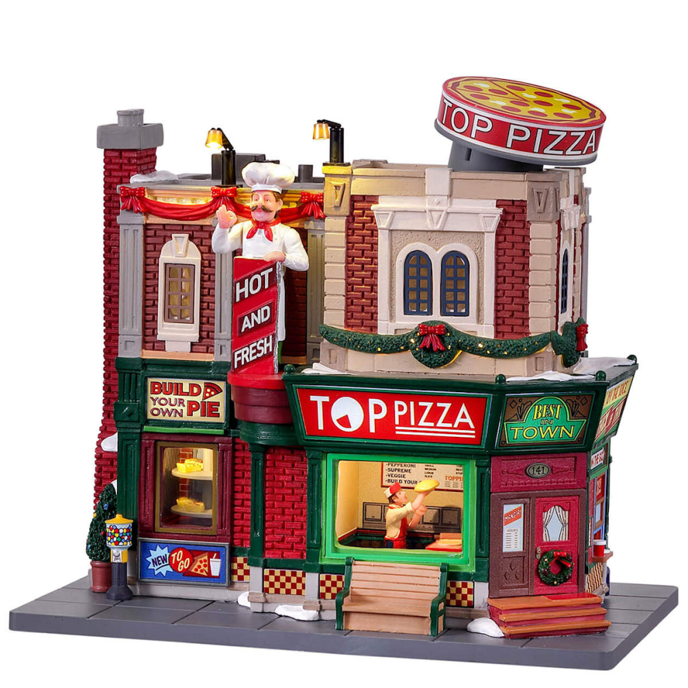Lemax - Top Pizza - - Polyresin - 0728162258601