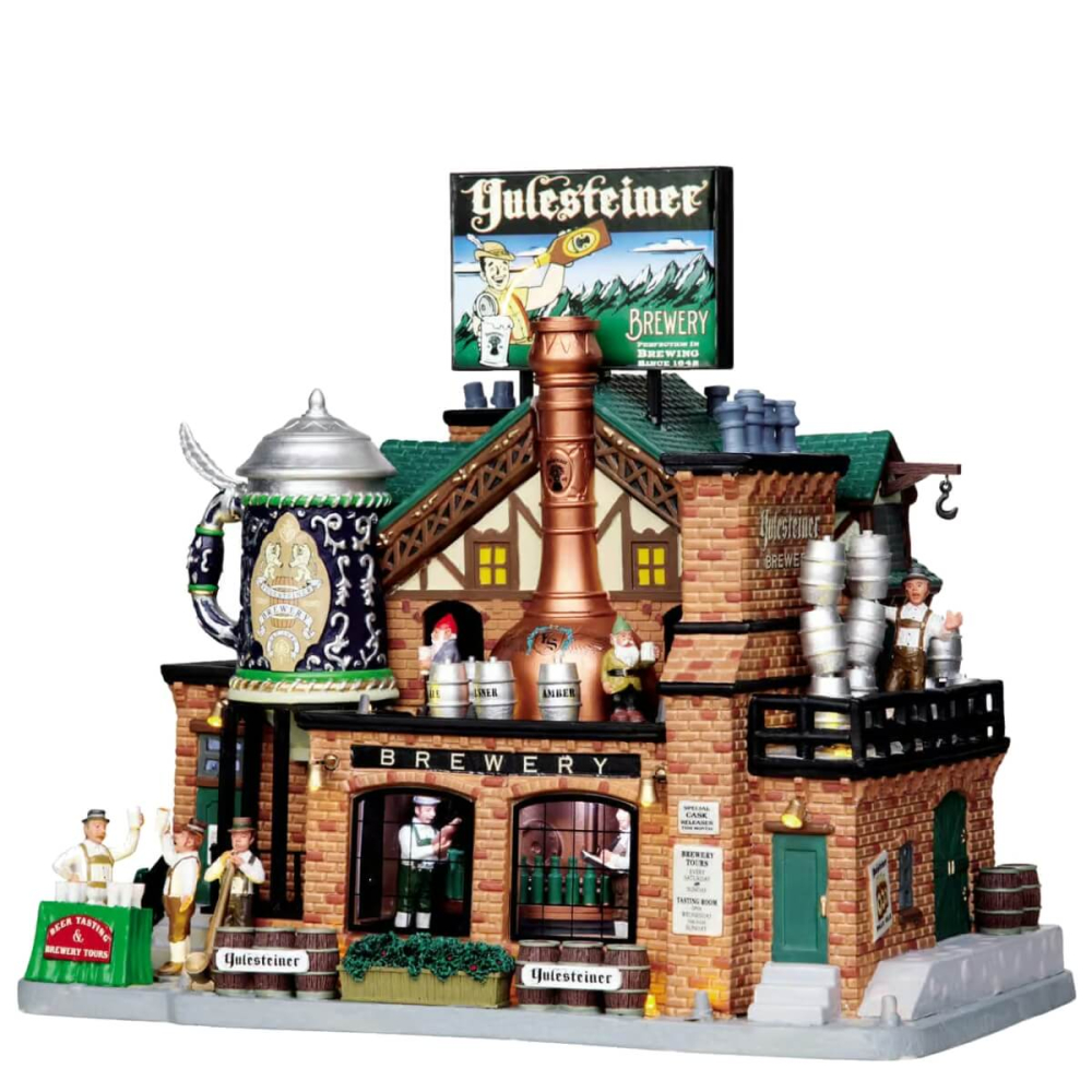 Lemax - Yulesteiner Brewery - Caddington Village - Met beweging en geluid