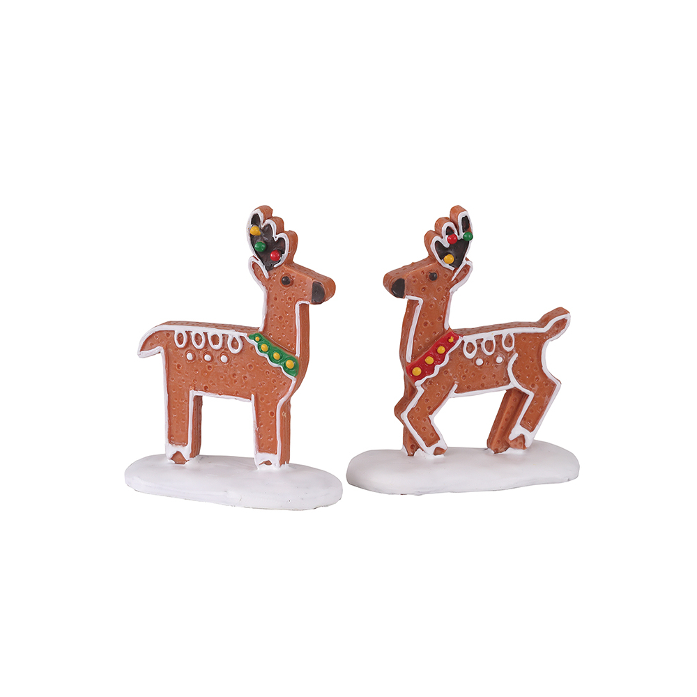 Lemax - Deer Delights - Set van 2 - - Polyresin - 0728162120595