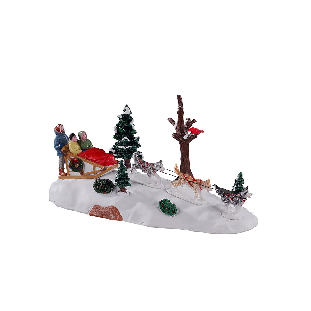 Lemax - Dog Sledding Afternoon - - Polyresin - 0728162135575