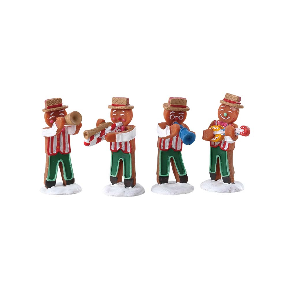 Lemax - Gingerbread Jazz - Set van 4 - - Polyresin - 0728162725622
