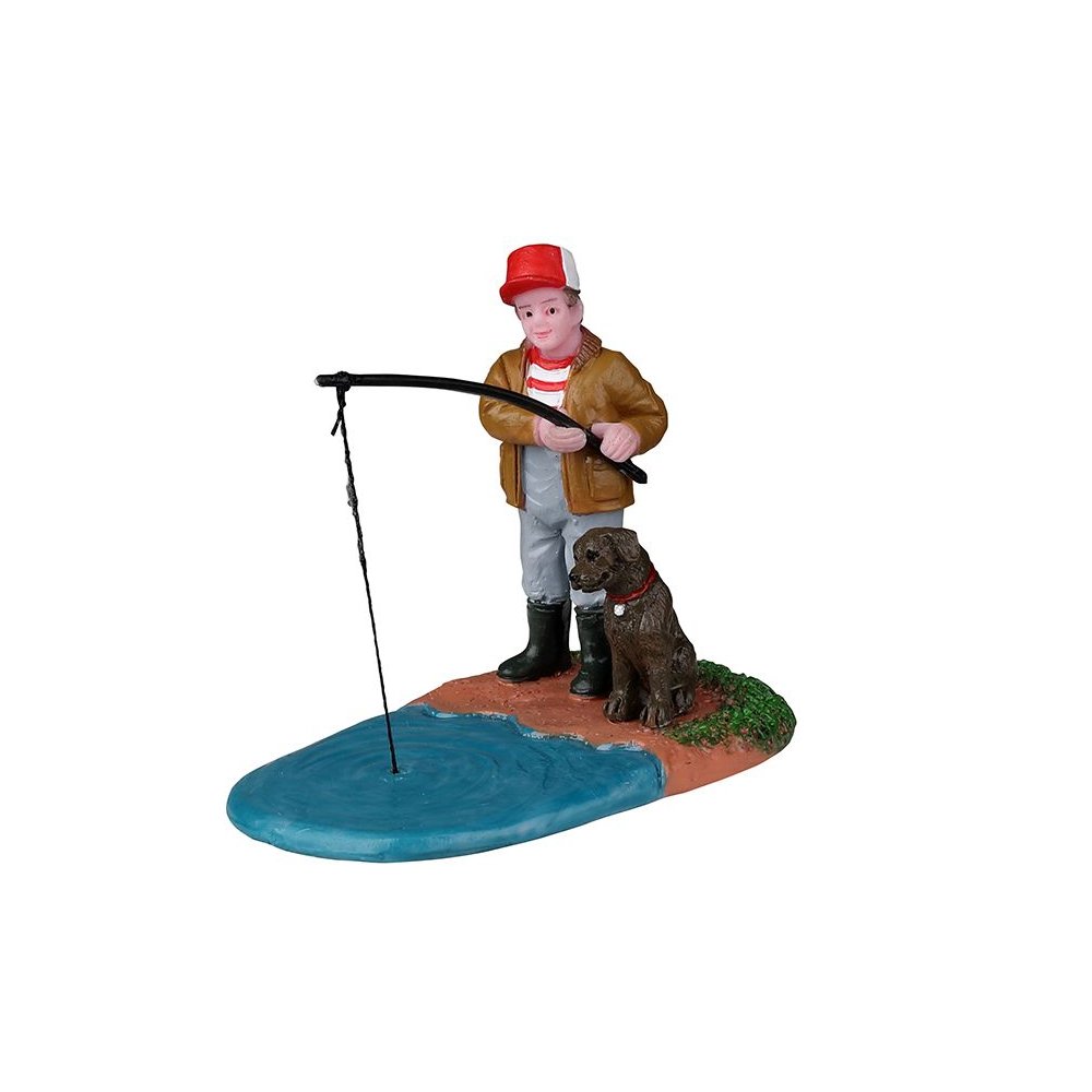 Lemax - Gone Fishin'  -   - Resin -  0728162221315