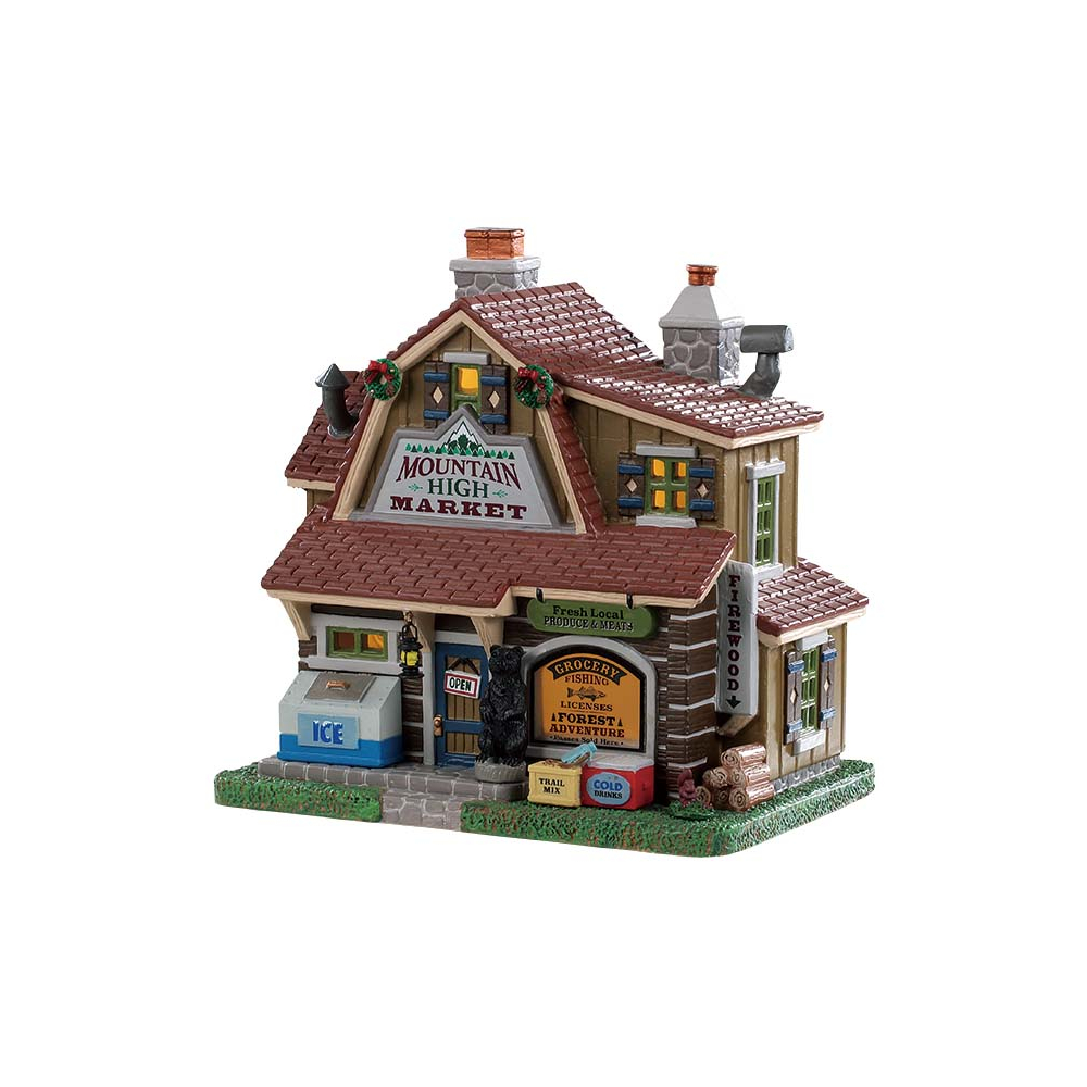 Lemax - Mountain High Market - - Porselein - 0728162955340
