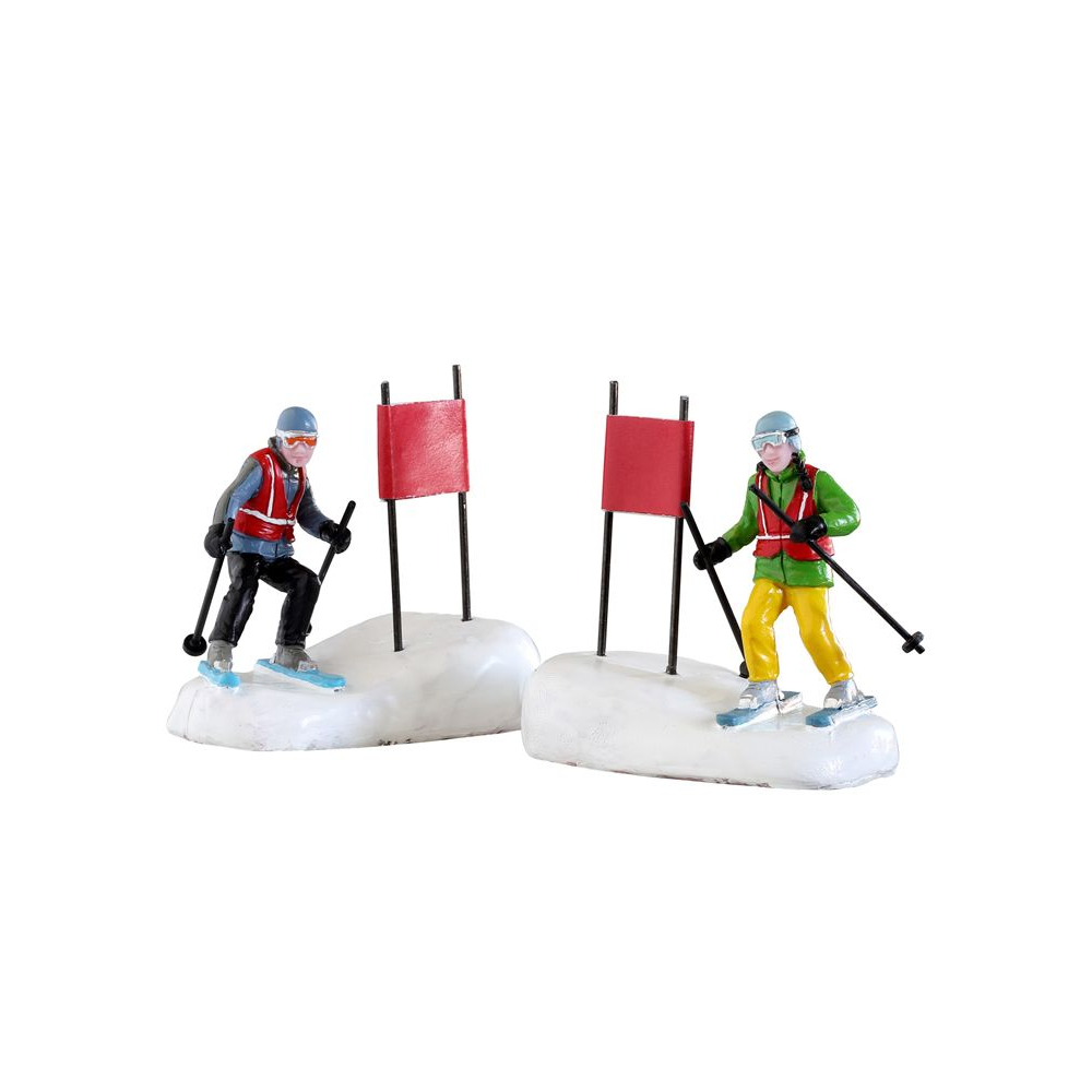 Lemax - Slalom Stars - Set van 2 - - Polyresin - 0728162221308