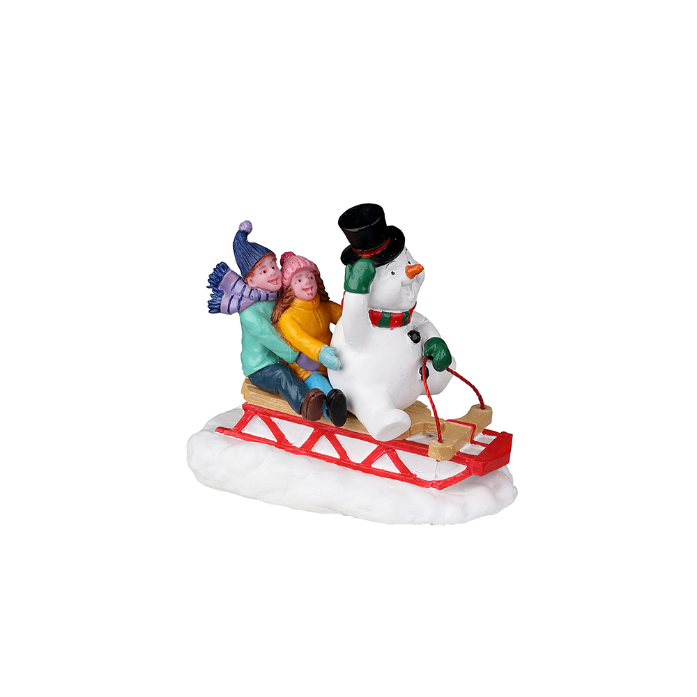 Lemax - Sledding With Frosty - - Resin - 0728162221193